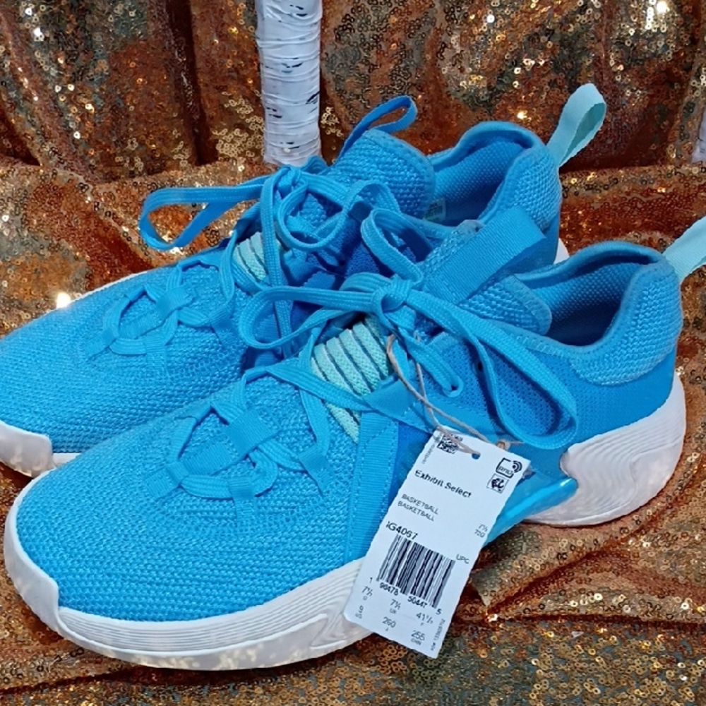 Adidas Exhibit Select Basketball Mens' Bright Blue Athletic Shoes